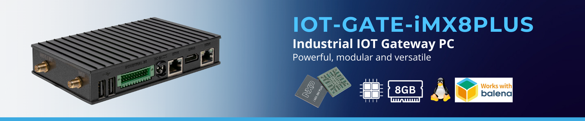 IOT-GATE-iMX8PLUS: Industrial IoT Gateway